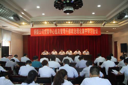 铜煤公司积极传达贯彻建设集团干部会议精神
