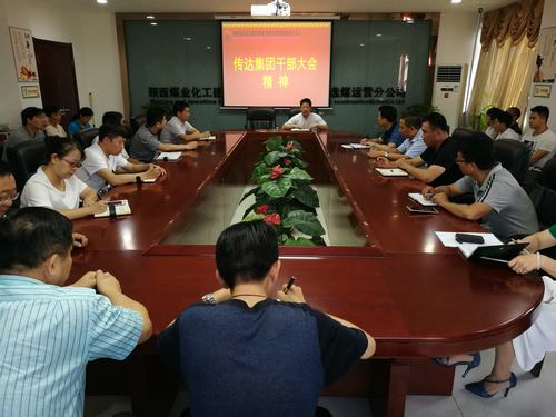 洗选煤运营公司认真传达集团干部大会精神