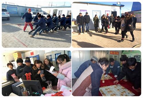 矿建二公司小保当三项目部“庆元旦、迎新春”职工文体活动丰富多彩