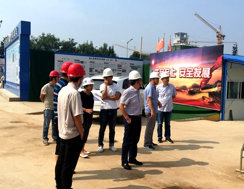 陕煤建设公司：蓝山水岸项目部分基坑验槽及基础验收工作顺利推进