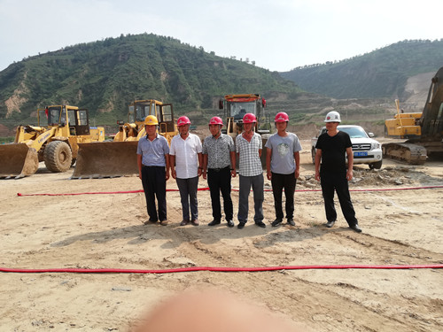 陕煤建设天工公司土建三部清涧北国枣业红枣深加工项目破土动工