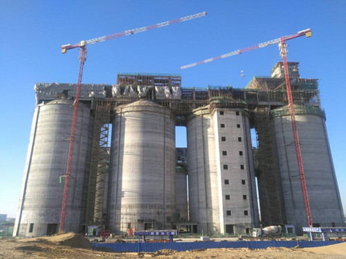 陕煤建设天工公司土建二部承建的小保当煤矿选煤厂末煤仓一次性投产运行