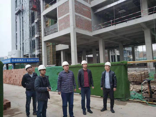 西安航天管委会领导莅临陕煤建设天工公司十五部检查指导工作