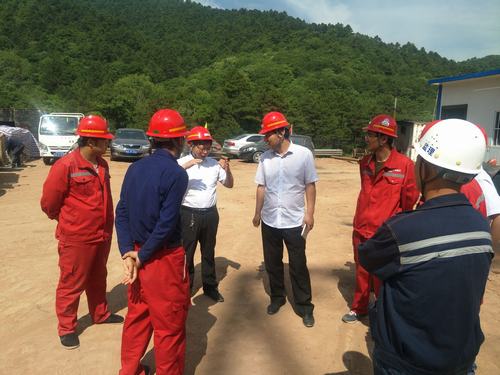 黄陵建北煤矿领导莅临陕煤建设矿建二公司建庄项目部检查指导工作