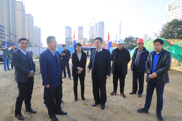 汉中市委书记王建军视察陕煤建设汉中分公司金华路项目