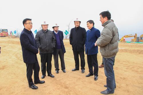 陕煤建设集团承建的银西高铁彬州东站前广场项目开工仪式顺利举行