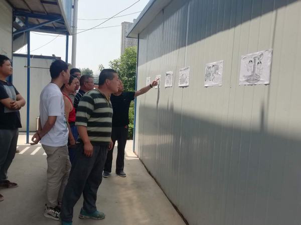 陕煤建设渭南分公司土建五部漫画说廉洁 敲响警示钟