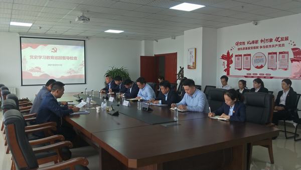 陕煤建设党史学习教育第三巡回指导组对榆林公司进行督导检查