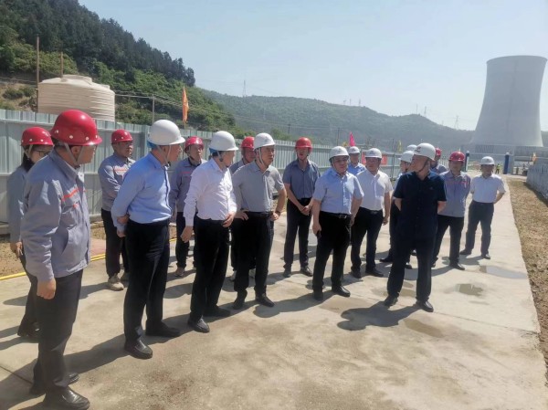 陕煤集团副总经理宋召军一行莅临黄陵矿业店头电厂项目检查指导工作