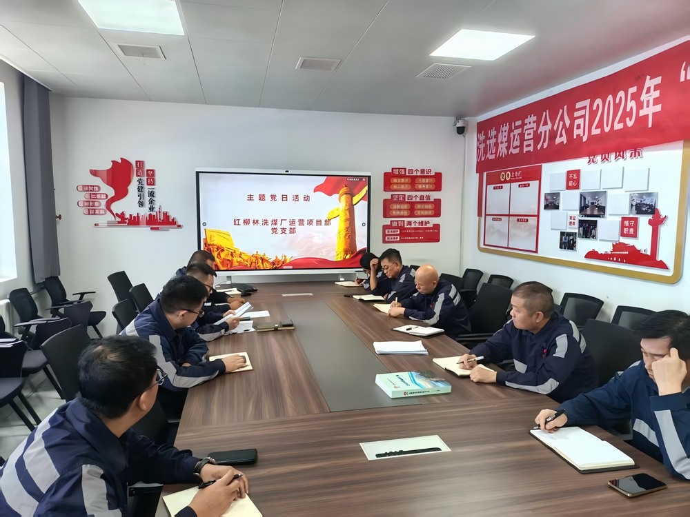 陕煤建设洗选煤运营公司红柳林洗煤厂运营项目部党支部： 党建引领聚合力   服务员工暖人心